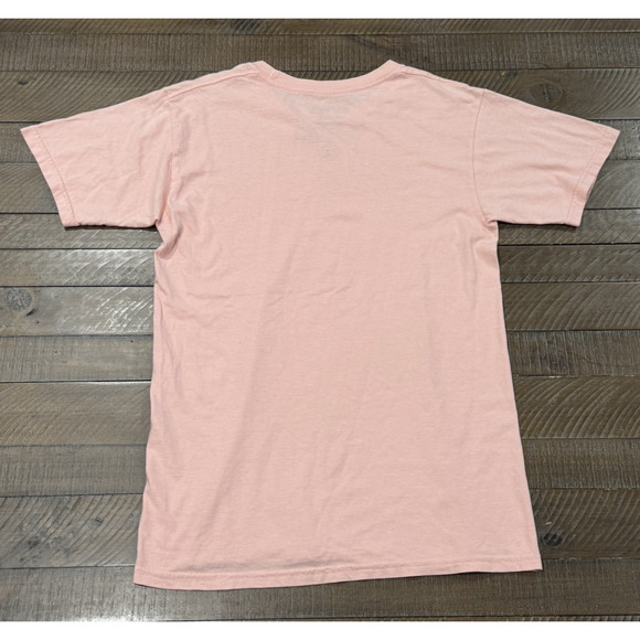 Never Made Pink Shirt Art Graphic Tee Short Sleeve Pullover - Adult Size S - Picture 4 of 6